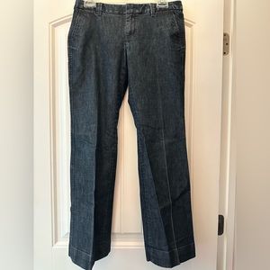 Gap Ankle Length Boot Cut Dark Wash Black Jeans 4